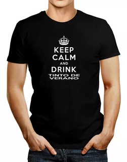 Idakoos Polo Keep Calm And Drink Tinto De Verano