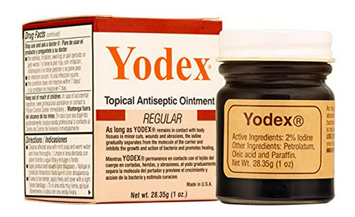 Yodex Regular Ungüento Antiséptico Tópico, 1 Oz.