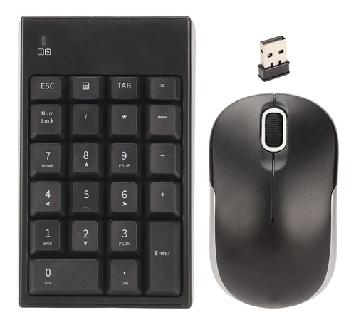 Combo Teclado Numerico Inalambrico Mouse Usb Ghz Dpi Para