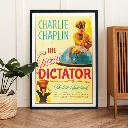 Cuadro 60x40 Peliculas Clasicas - Gran Dictador - Chaplin