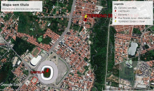Imagem 2 de 6 de Terreno À Venda, 2178 M² Por R$ 948.000,00 - Castelão - Fortaleza/ce - Te0121