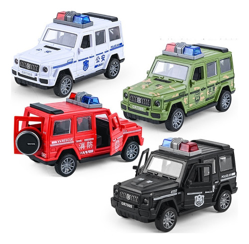 4 Piezas De Coche De Inercia Grande, Modelo De Simulación