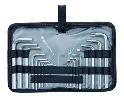 Jogo De Chave Allen E Torx Longa C/ 18 Peças Mtx