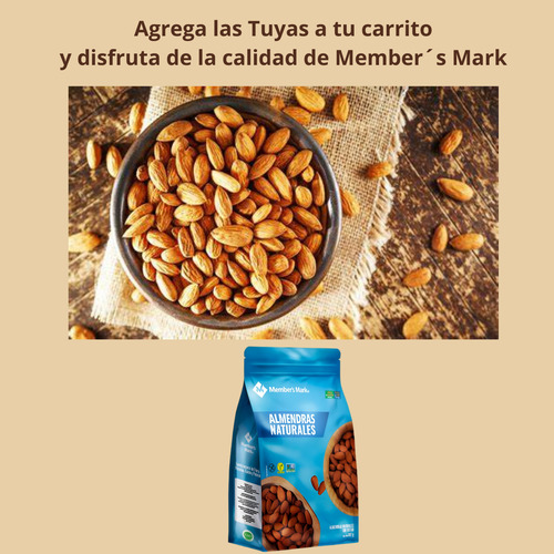 Almendras Naturales Enteras Sin Tostar 907g