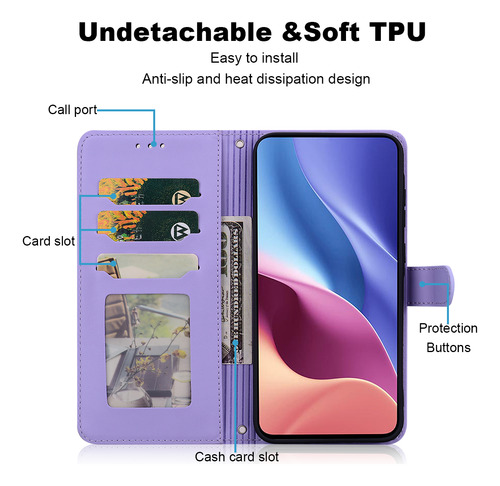 Funda De Piel De Alta Calidad Para Realme Note 60 4g/note 60x 4g Con Ranura Para Tarjetas, Soporte, Moleteado, Cartera, A Prueba De Golpes