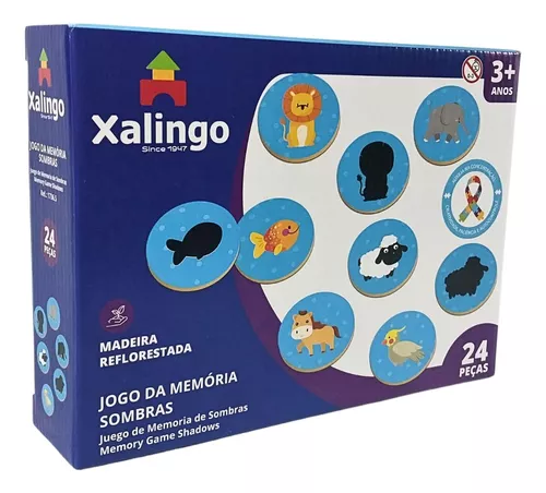 Brinquedo TDAH - Jogo Da Memória Sombras - 17365 - Xalingo - Real