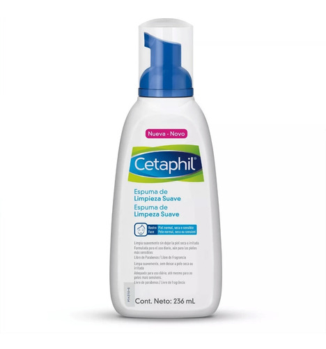 Cetaphil Espuma De Limpieza Suave Rostro 236ml