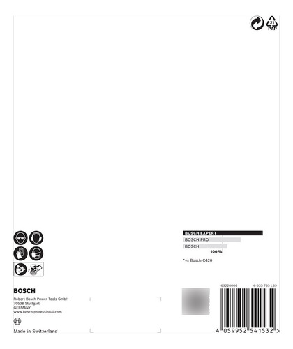 Disco De Lixa Bosch C470 150mm Grão 80 5 Unidades Expert