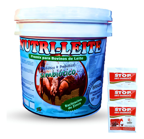 Nutri Leite Premix Vaca Leiteira 5kg C/ Anti-diarréico Stop