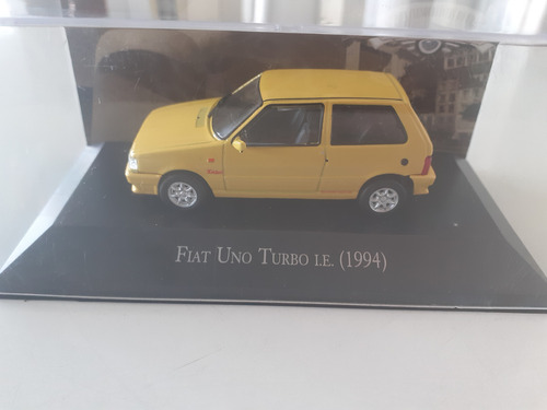 Miniatura Fiat Uno Turbo I.e. 1994 Amarelo (raro!) Amarelo