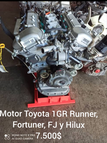 Motor Toyota 1gr Runner, Fortuner, Fj Y Hilux 