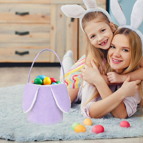 Canasta De Conejo De Para Pascua Larga Oreja De Pascua Plush