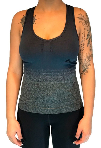 Alait Musculosa Running Mujer Degra Seamless Gris Ras