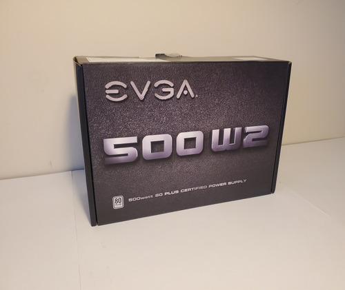 Fuente Gamer Evga 500 W2 - 80 Plus Certified Power Supply