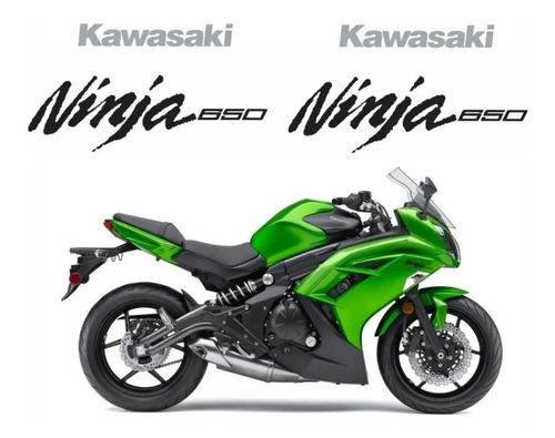 Kit Adesivos Para Kawasaki Ninja 650 2013 Verde 18857