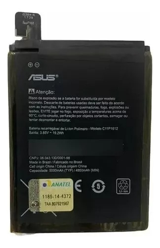 Ba-ter-ia C11p1612 Asus Zeone 3 Zoom Ze553kl Ja