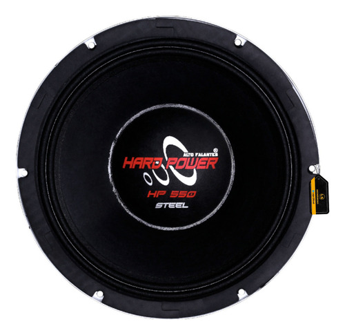 Alto Falante Woofer Hardpower Hp 550 Steel 10 Pol Cor Preto