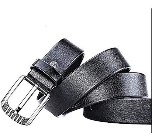 Cinturon De Hombre Con Hebilla 125cm Modelo Liso