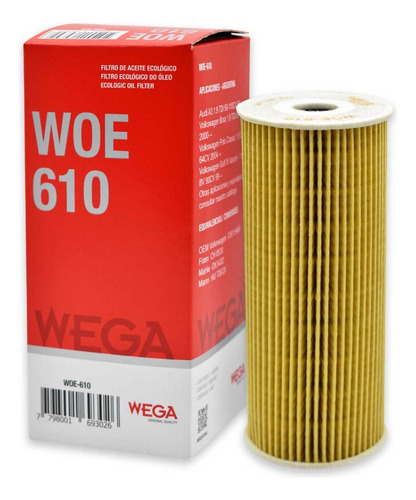 Filtro De Aceite Wega Volkswagen Bora Passat Polo Gol Golf