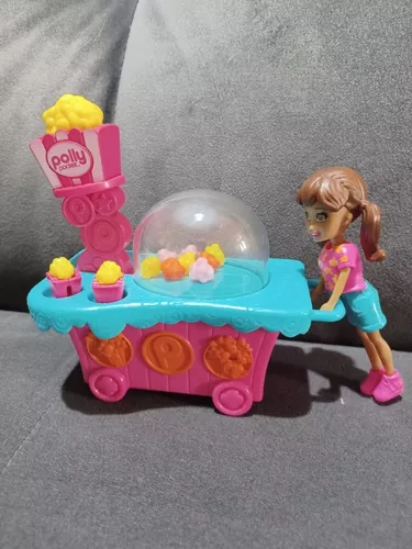 Playset E Mini Boneca Polly Pocket - Carro De Pipoca : .com