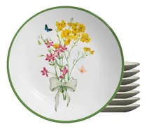 Comprar Jg 8 Prato Sobremesa Jardim Campestre 21cm Cerâmica Alleanza