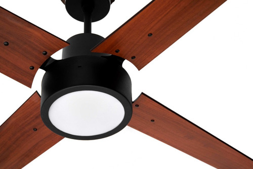 Imagen 4 de 6 de Ventilador Techo Madera Plafón Led Protalia Minimalista