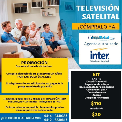Promocion Enero Inter Satelital