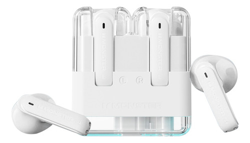 Audífonos Monster True Wireless Airmars Xkt12 Color Blanco