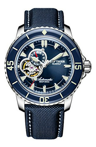 Reloj De Ra - Blue Dial Dive Watches For Men Super Luminous 