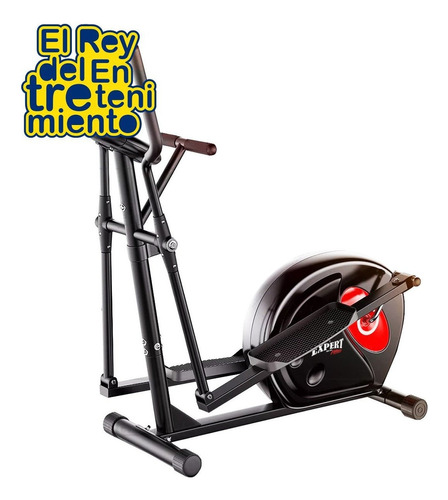 Caminador Elíptica + Bicicleta Fija Magnética 120kg - El Rey Color Negro