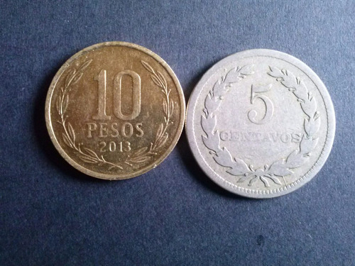 Moneda El Salvador 5 Centavos Cobre 1920 (c21)