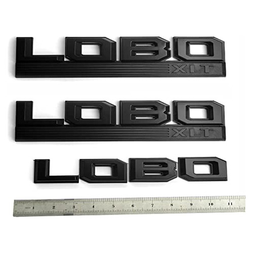 Juego De 3 Emblemas Laterales Oem Lobo Xlt, 3d Badge 15...