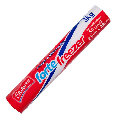 Saco Plástico P/ Alimento Freezer E Micro-ondas 50un 23x38cm