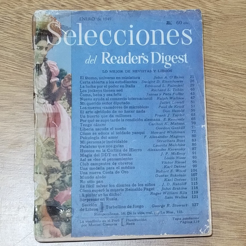 Revista Selecciones Del Reader's Digest Enero 1949 N° 98