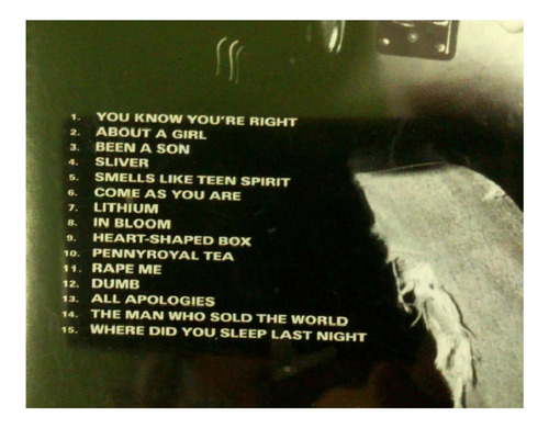 Cd Nirvana - You Know You're Right - 2002 (Usado)
