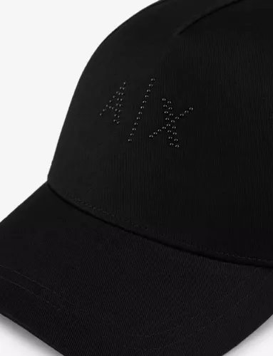 Gorra Armani Exchange Negra Para Hombre Logo Negro