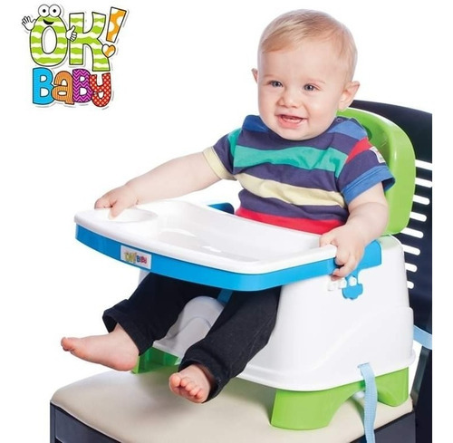 Silla De Comer Booster Plegable Portátil Bebè Nombre Del Diseño Verde