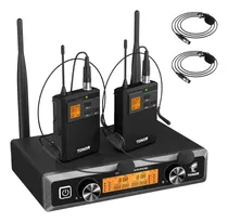 Comprar Tonor Sistema De Micrófonos Inalámbricos Uhf Con Micrófonos 