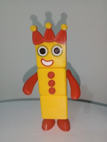 Numberblocks 3d Muñecos Articulados X 5u