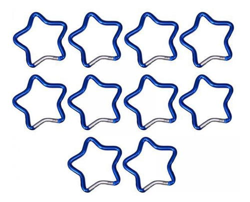2 X 10 Uds Mosquetón En Forma De Estrella De Cinco Puntas