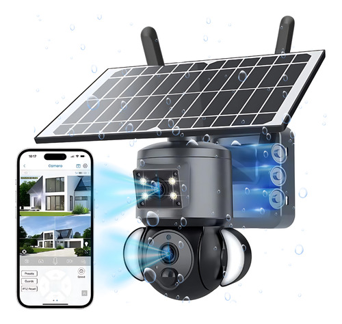 4g Cartão Sim Vivo Câmera De Segurança Placa Solar Decteção Humanoide Pir Baterua De Lition 12000