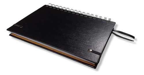 Agenda Diario Registro De Finanzas A5 Ingresos Egresos Negro Vinílico Negro