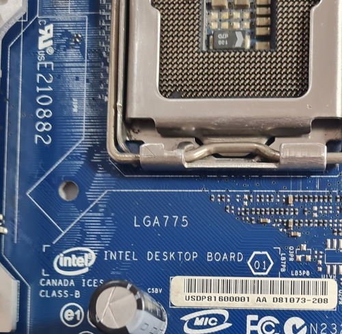 Placa Mãe Intel Dp35dp Com Espelho (com Defeito) (Usado)