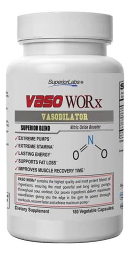 Superior Labs #1 Nitric Oxide Booster Vaso Worx - Superior V