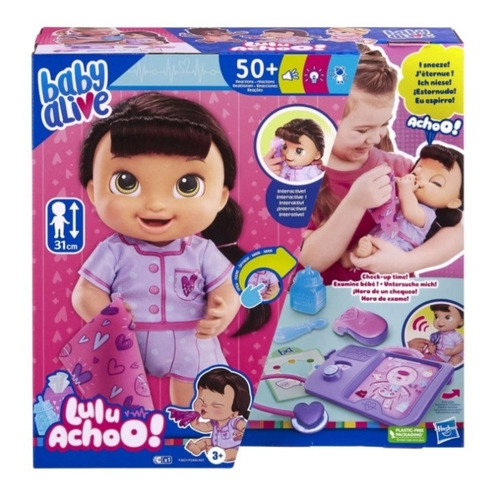 Muñeca Baby Alive Lulu Achoo! (castaña)