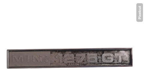 Placa Metálica Cromada Mini Austin 1275 Gt