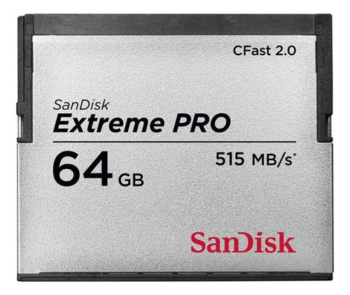 Memoria Cfast 2.0 64gb / 515mbs (suelta)