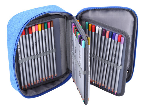 Estuche Para Lápices, 72 Ranuras, Multifunción, Plegable, De