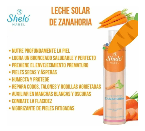 2 Kit Bronceado Perfecto/ Leche & Crema Solar De Zanahoria
