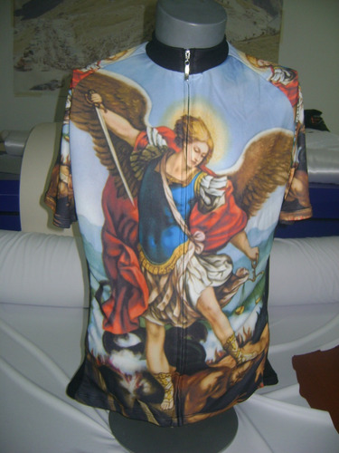 Camiseta De Ciclismo San Miguel Arcangel Cristiana Poderoza